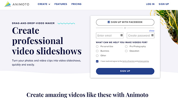 animoto-social-media-video-creation - RafflePress Animoto social media marketing tools to create professional video slideshows