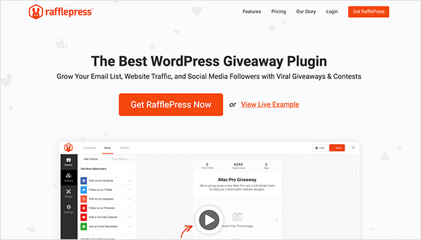 rafflepress-social-media-marketing-tool - RafflePress RafflePress Social Media Marketing Tool for Lead Generation