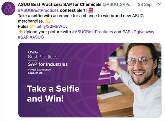 twitter-selfie-contest-example - RafflePress Twitter selfie contest example