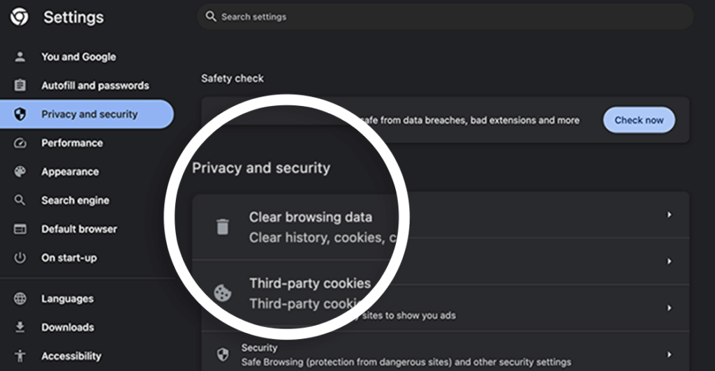 Clear your web browser cache to fix recaptcha issues