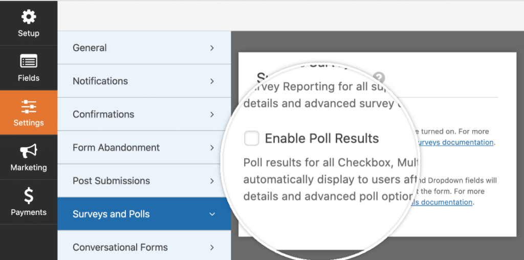 Enable-poll-results - RafflePress Enable poll results for your form