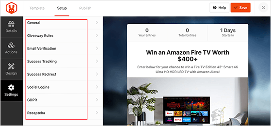 rafflepress-giveaway-settings - RafflePress Configure your giveaway settings