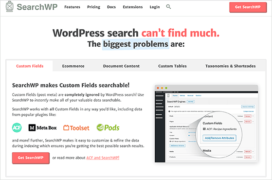SearchWP WordPress search plugin